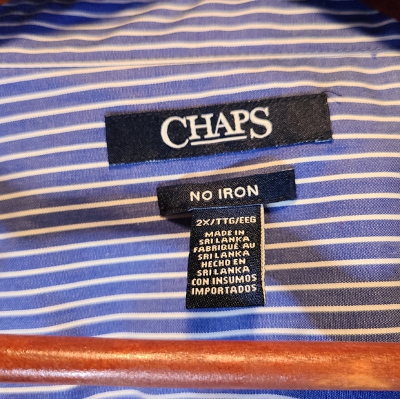 Chaps Ralph Lauren plus 2XL no iron dress shirt - Picture 3 of 3